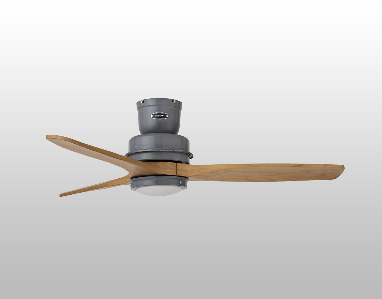 CF-006DCVGY,BAR WOOD CEILING FAN  LED 電球色 1灯 薄型 軽量 HERMOSA(ハモサ)製シーリングファンライト