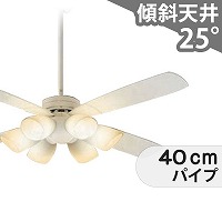 即日発送 傾斜対応 LED 昼白色 6灯 ダイコー製シーリングファンライト【DJE064】｜<公式>シーリングファン・ライト通販専門店 |  ファズー【品揃え日本一】YCF-112W4SS/YCF-112W + P40W + LED133CWF