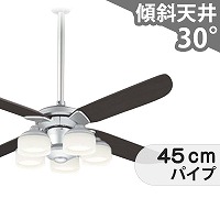 傾斜対応 LED 調光・光色切替(電球色-昼白色) 5灯 高演色LED [R15] オーデリック製シーリングファンライト【ODB505】｜<公式> シーリングファン・ライト通販専門店 | ファズー【品揃え日本一】WF802P2 + WF806PR + WF989P1