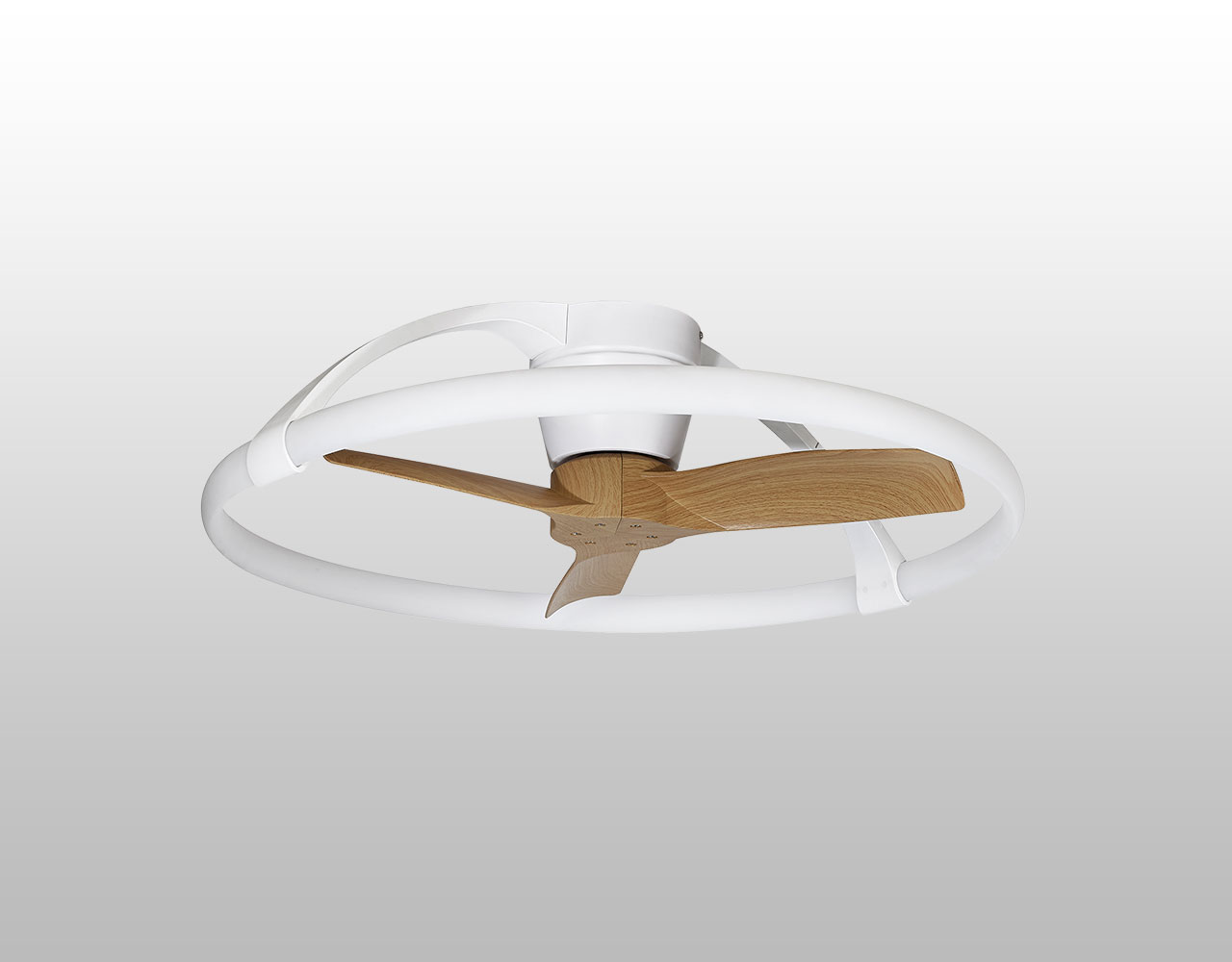 MAN-MISTRAL-WH/NA7803,ミストラル(Mistral European Ceiling Fan) LED 調光・光色切替(電球色-昼白色) 1灯 薄型 小型 軽量 mAntra(マントラ)製シーリングファンライト