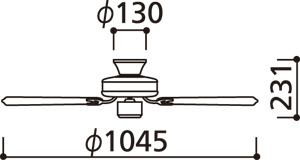 オーデリック製シーリングファン【OEF002】【生産終了品】｜<公式